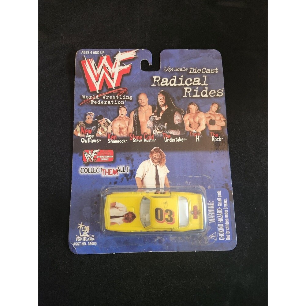 Mankind/Mick Foley RADICAL RIDES 1/64 Scale Diecast Toy Car 1999 WWF WWE *New*